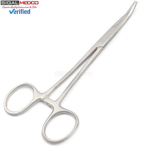 Pinzas Hemostáticas Kelly con Bloqueo, Rectas y Curvas, de 5-1/2 Pulgadas, Paquete de 2 Instrumentos Quirúrgicos - Product Image 3