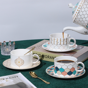 Sophisticated Marble Finish <b>Tea</b> <b>Set</b> With Premium Porcelain Material Elegant <b>Tea</b> Cups Stylish Teapot Decorative Tray - Product Image 4