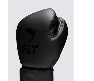 Guantes de Boxeo MMA Black Fly Superloop Pro X2, Cuero Vacuno Auténtico, Dedos Completos, Antideslizantes, Ligeros, Transpirables, Cierre de Gancho y Bucle - Product Image 5