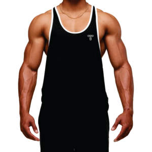 100% haute qualité premium coton 240gsm coupe ample sans manches débardeur pour hommes Logo personnalisé respirant tricoté Style décontracté - Product Image 4