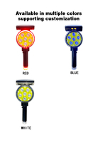 Feux d'avertissement solaires LED multicolores haute intensité, visibles à 1000 m, IP66, réflecteurs diamantés pour le contrôle du trafic et l'éclairage de sécurité