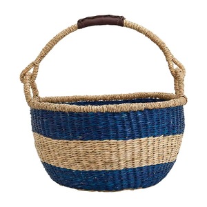 Seagrass <b>basket</b> with one handle custom color Handmade Storage <b>Basket</b> Wholesale eco-friendly Made Viet Nam - Product Image 3