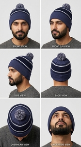 Bonnet d'hiver haut de gamme en forme de coupelle, unisexe, doux, chaud, tricoté, confortable, pour usage quotidien décontracté - Product Image 4