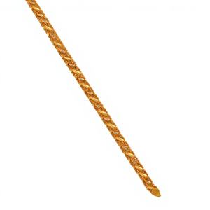 22K Two Tone <b>Solid</b> <b>Gold</b> Classic Italian Fusion Link Bracelet for Unisex with Lobster Clasp 5.00 GM - Product Image 1