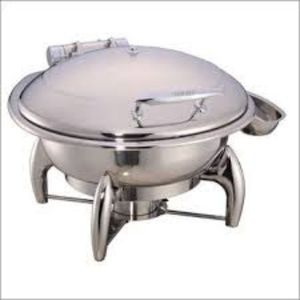 Recipiente para Calentar Comida de Acero Inoxidable con Base Redonda de Vidrio y Patas Inteligentes, Capacidad: 6 Litros - Product Image 2