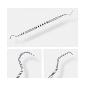 Juego de 5 piezas de herramientas dentales para examen oral: espejo, sonda, pinzas, equipo de limpieza y relleno dental - Product Image 6