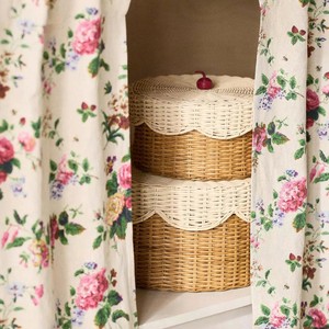Refined Rattn 2-tier Cake <b>Basket</b> Scalloped Round <b>Laundry</b> <b>Basket</b> Handmade <b>Wicker</b> Hamper <b>Basket</b> Vietnam Manufacturer - Product Image 1