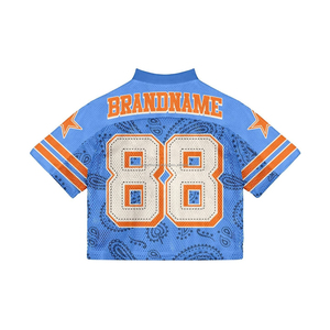 INDEX SPORTSWEAR Men's Pink <b>Mesh</b> Football Jersey Number 88 V-Neck <b>Short</b> Sleeve Breathable Sublimated Print Team Apparel - Product Image 4