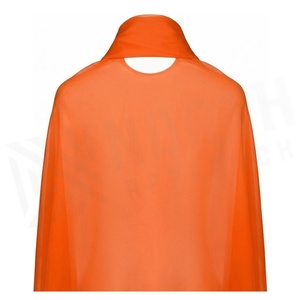 Pañuelo de Gasa Naranja para Mujer, Color Sólido, Largo, Accesorio de Moda para Todas las Temporadas, Estilo Simple, Agradable al Tacto - Product Image 2