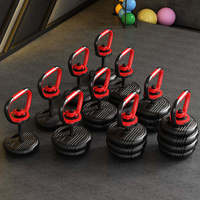 PINJIAN Ensemble d'haltères et de kettlebells 5-en-1 de tailles personnalisées 10/20/30/45/70/90 lbs