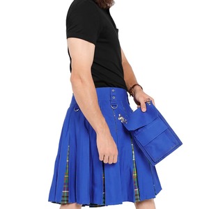 Kilt hybride écossais de haute qualité pour femmes et hommes, en tissu uni ou à motifs écossais, durable et adapté aux femmes et aux hommes. - Product Image 5