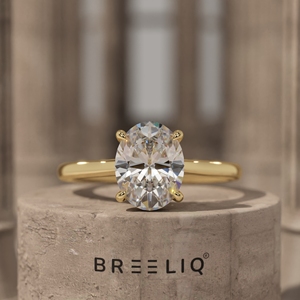 2CT Oval Diamond Engagement Ring 14K Solid Gold Solitaire Ring Classic 4 Prong <b>Bridal</b> Ring Custom Jewelry OEM ODM Supplier - Product Image 1