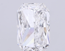 Diamant de laboratoire Ilois 5.02 CT, taille radiant rectangulaire à coins coupés, couleur E, clarté VS1, type CVD IIa, certifié IGI, modèle - Product Image 1