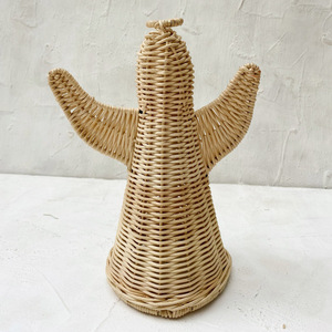 Figura colgante de árbol de Navidad de la mejor calidad, diseño único, figura de Ángel de ratán, decoración - Product Image 1