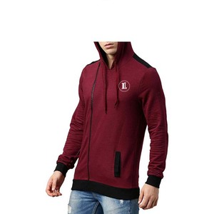 Men's Solid Zipper-Up Hoodies 100% Cotton <b>Thick</b> <b>Fleece</b> Heavy Weight Oversized Streetwear Custom Printed Logo - Product Image 2