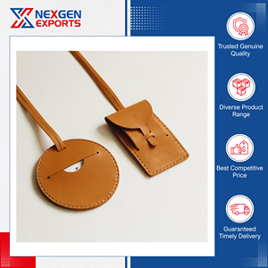 Étiquettes de bagages de voyage en cuir PU de style vintage, de qualité exceptionnelle, vendues dans le monde entier, provenant d'un fabricant et exportateur indien. - Product Image 2