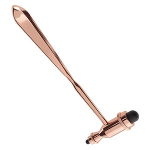 ค้อนตอกสะท้อนประสาทโรสโกลด์ ทรอมเนอร์ พร้อมด้ามจับปลายแหลม สีโรสโกลด์/สีดำ เครื่องมือทดสอบสะท้อนประสาทระดับมืออาชีพ - Product Image 3