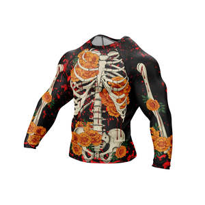 Custom Best Quality Plain Breathable MMA Rash Guard <b>Long</b> <b>Sleeve</b> Unisex Regular Fit Compression Eco-Friendly Quick Dry - Product Image 6