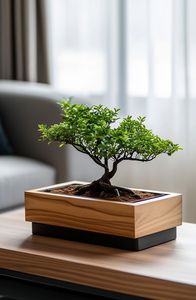 Jardinière décorative, jardinière à herbes en bois, petite jardinière de jardin, support pour plantes d'intérieur, jardinière sur pied en bois, jardinière élégante - Product Image 3