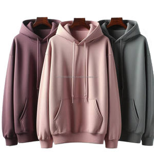 เสื้อสเวตเตอร์แบบสวมหัวมีฮู้ดผ้าขนแกะ100% โอเวอร์ไซส์สำหรับผู้ชายเสื้อสเวตเตอร์แบบสวมหัวแขนยาวมีกระเป๋าให้ความอบอุ่นสำหรับมือ - Product Image 5