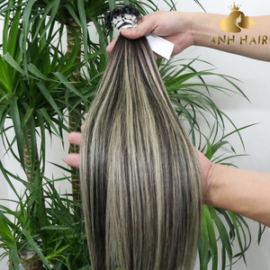 Flat Tip Straight Vietnamese Remy Hair Extensions <b>Medium</b> <b>Brown</b> (#6) 100% Human Hair Double Weft Chemical-Free - Product Image 4