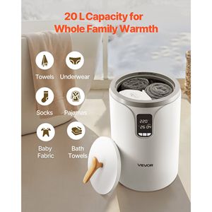 20L bianco secchio scaldasalviette schermo LED grande coperta scalda temperatura impostazione blocco di sicurezza apparecchiature termiche SPA casa - Product Image 4