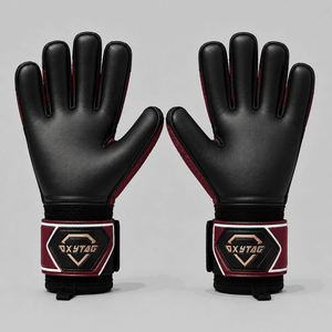Gants de gardien de but professionnels avec logo personnalisé, pour matchs de football, paume en latex pour une meilleure adhérence, protection des doigts, équipement sportif, fabricant de gants. - Product Image 2