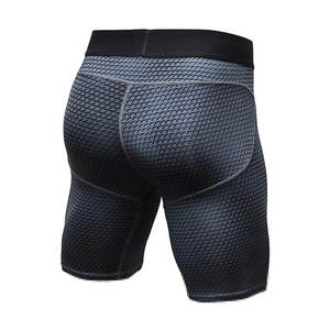 <b>Men</b> <b>Compression</b> Skinny Pants Fitness Sport Wear Elastic Waist Mid Print Quick Dry Slim Fit Gym Yoga <b>Shorts</b> - Product Image 1