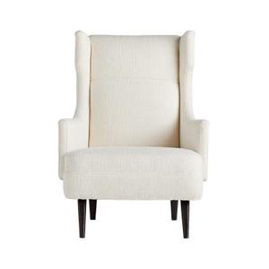 Sillón Moderno con Respaldo Alto y Patas de Madera, Tapizado en Tela, para Sala de Estar o Dormitorio - Product Image 5
