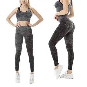 Seamless Yoga 2 Piece <b>Set</b> Yoga Sports High Waist Workout Women's Bra And Legging <b>Sets</b> - Product Image 6