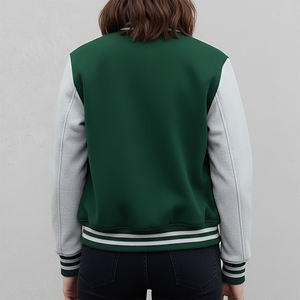 Veste de baseball pour femme, coupe décontractée, tendance, de haute qualité, prix abordable, respirante, en coton et laine, épaisse et chaude - Product Image 6
