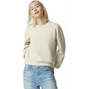 Letter Print <b>Sweatshirts</b> <b>Women</b> <b>Slogan</b> Design Crewneck Oversized Fit Long Sleeve Soft Fleece Cotton Blend Streetwear - Product Image 4