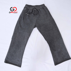 Ladies Solid Grey Fleece Sweatpants Elastic Waist Drawstring Straight Casual <b>Pants</b> Manufacturer Custom Design <b>Women</b> Trouser <b>Pant</b> - Product Image 1
