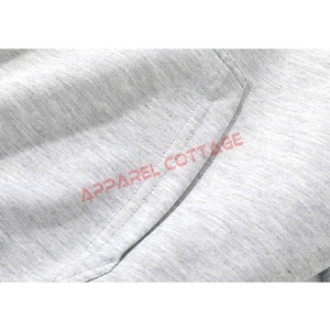 Sweat-shirts à capuche unisexes en polaire de haute qualité pour hommes, personnalisables avec logo, couleur unie, à cordon de serrage, vente en gros - Product Image 4