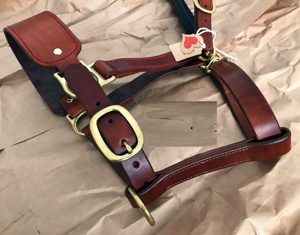 Cabestro de Cuero Duradero para Caballos con Costuras Decorativas, Equipo Ecuestre de Alta Calidad, Cabestros OEM - Product Image 6