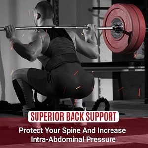 Professional Neoprene Weightlifting Belt Gym Fitness Workout <b>Back</b> Support Cushion Powerlifting Strength Training Waist <b>Protector</b> - Product Image 2
