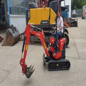 Miniexcavadora Kubota U10-3 robusta con diseño compacto de giro y orugas variables para instalación de servicios públicos a precio competitivo - Product Image 1