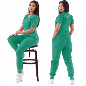 Uniformes Médicos Multicolores Unisex de Manga Corta, Tejidos en Poliéster, para Farmacéuticos, Enfermeras, Doctores, Hospitales, Cirugía Oral y Dental - Product Image 5