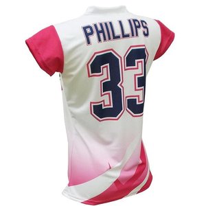 Maillots de volley-ball personnalisés avec logo, respirants, col en V pour femmes, pour équipes sportives, prix abordable - Product Image 2