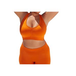 Nuevo Conjunto de Yoga Personalizado para Mujer, Ropa de Yoga y Pilates, Sin Costuras, de Secado Rápido, Transpirable, Talla Grande, Spandex/Poliéster - Product Image 2