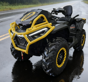 Quad agricole 4x4 vert clair, moteur essence 1000cc, 1000W, transmission par arbre automatique avec blocage de différentiel, certifié EPA/ECE - Product Image 1