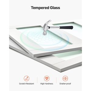 48 "X 80" 5-Lite vetro smerigliato Bypass porta scorrevole Kit Hardware impermeabile superficie in PVC massello legno MDF lastra - Product Image 4