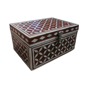 BS INTERNATIONAL Best Quality <b>Large</b> Customized Embossed Buckle Closure Bone Inlay Storage Jewelry <b>Box</b> Perfect OEM ODM Gift <b>Box</b> - Product Image 1