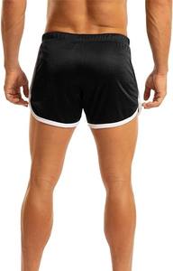 Shorts ajustés personnalisés pour hommes en toile, taille mi-haute, pour musculation, entraînement, gym, course à pied, levage de poids - Séchage rapide, respirant, écologique - Product Image 3
