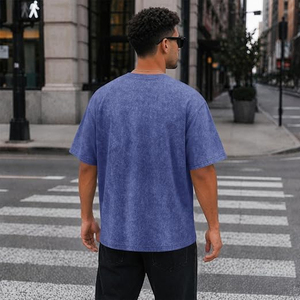 T-shirts graphiques pour hommes, chemises vintage délavées à l'acide, streetwear inspirant et positif, t-shirts oversize à manches courtes - Product Image 5