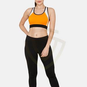 Conjunto de sujetador deportivo y pantalones cortos personalizados de alta calidad para gimnasio y fitness, venta al por mayor, color personalizado, sujetadores deportivos sin costuras de alto soporte. - Product Image 4