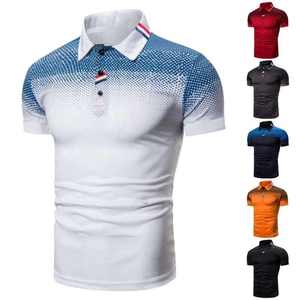 Polo de golf personnalisé à séchage rapide, 100 % polyester, t-shirt vierge pour sublimation, t-shirt polo grande taille pour hommes - Product Image 6