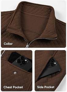 เสื้อสเวตเชิ้ตผู้ชาย แขนยาว คอวี ปักลาย ผ้าฝ้าย 100% ทรงโอเวอร์ไซส์ สวมใส่สบาย เหมาะสำหรับฤดูหนาวและกิจกรรมกลางแจ้ง - Product Image 5