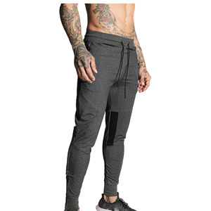 Pantalon de survêtement athlétique en coton French Terry tricoté avec cordon de serrage, poche zippée, poids moyen, service OEM - Product Image 6