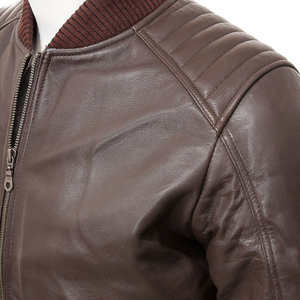 Chaqueta de cuero de invierno para hombre, moda urbana, directo de fábrica, alta calidad, con 2 bolsillos laterales personalizados. - Product Image 5
